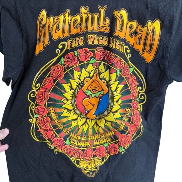 Grateful Dead Fair Thee Well 2015 50th years anniversary concert Tee Small - Picture 7 of 10